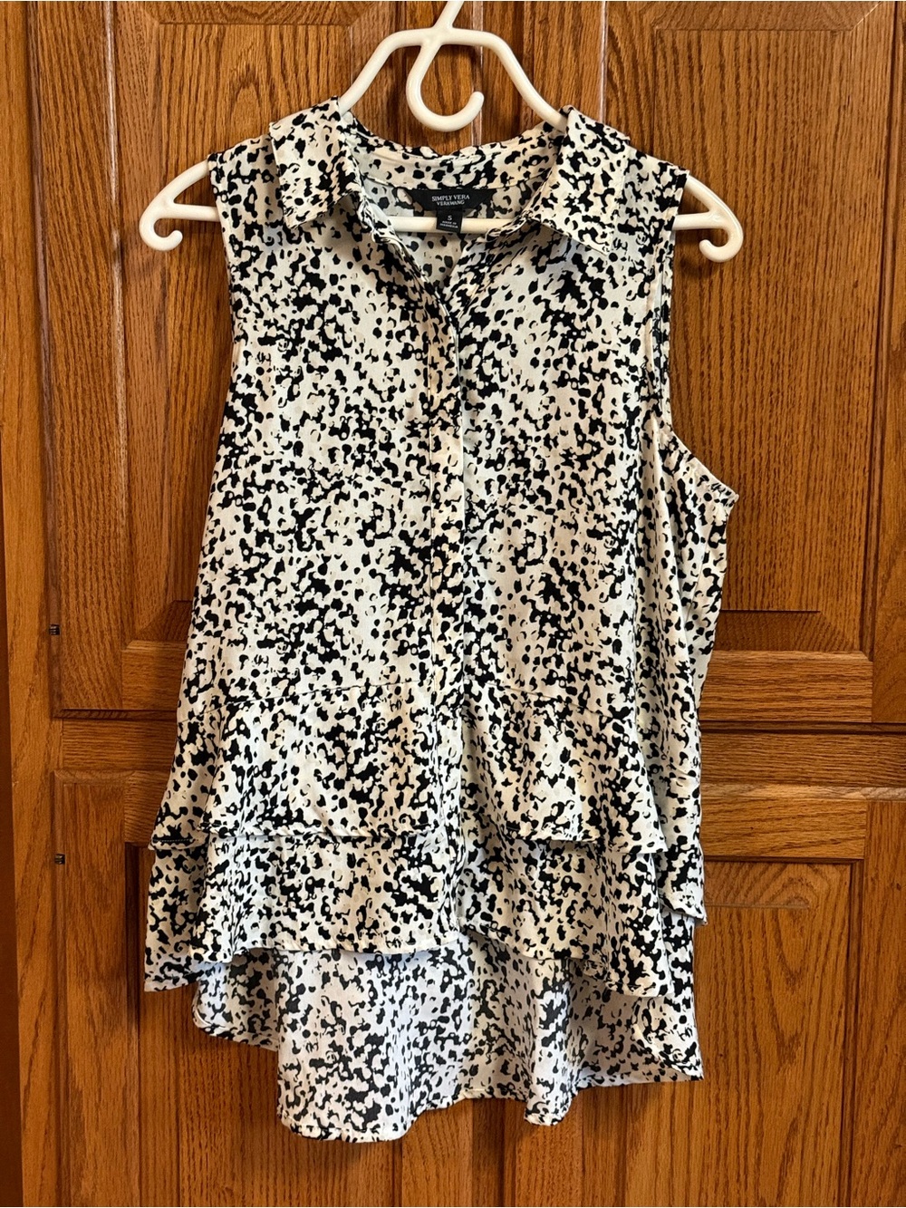 Simply Vera Vera Wang Sleeveless Ruffle Blouse